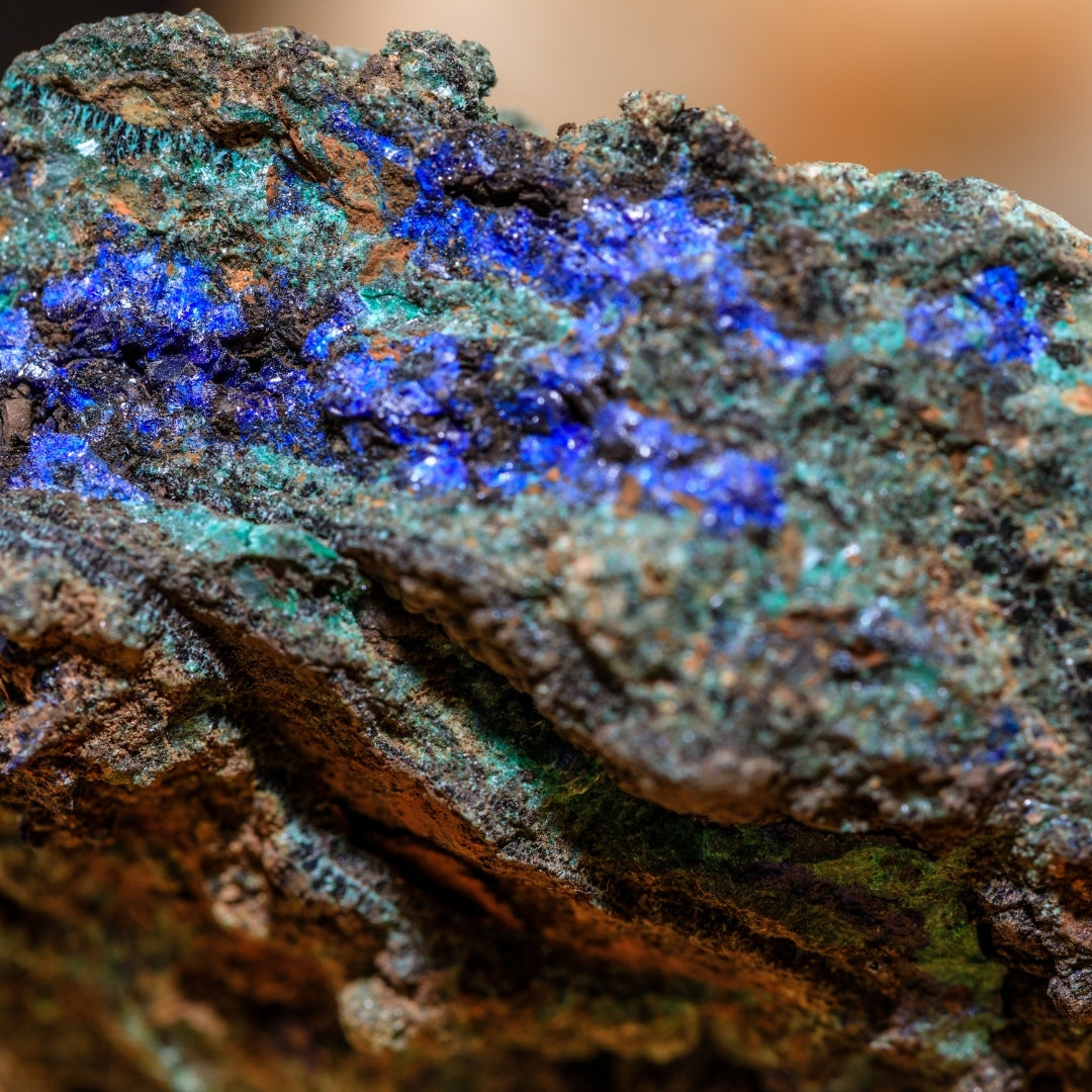 large azurite mineral gemstone photo