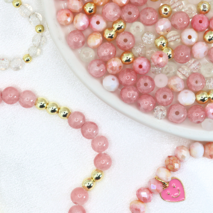 Blushing Heart Beaded Jewelry Making Kit