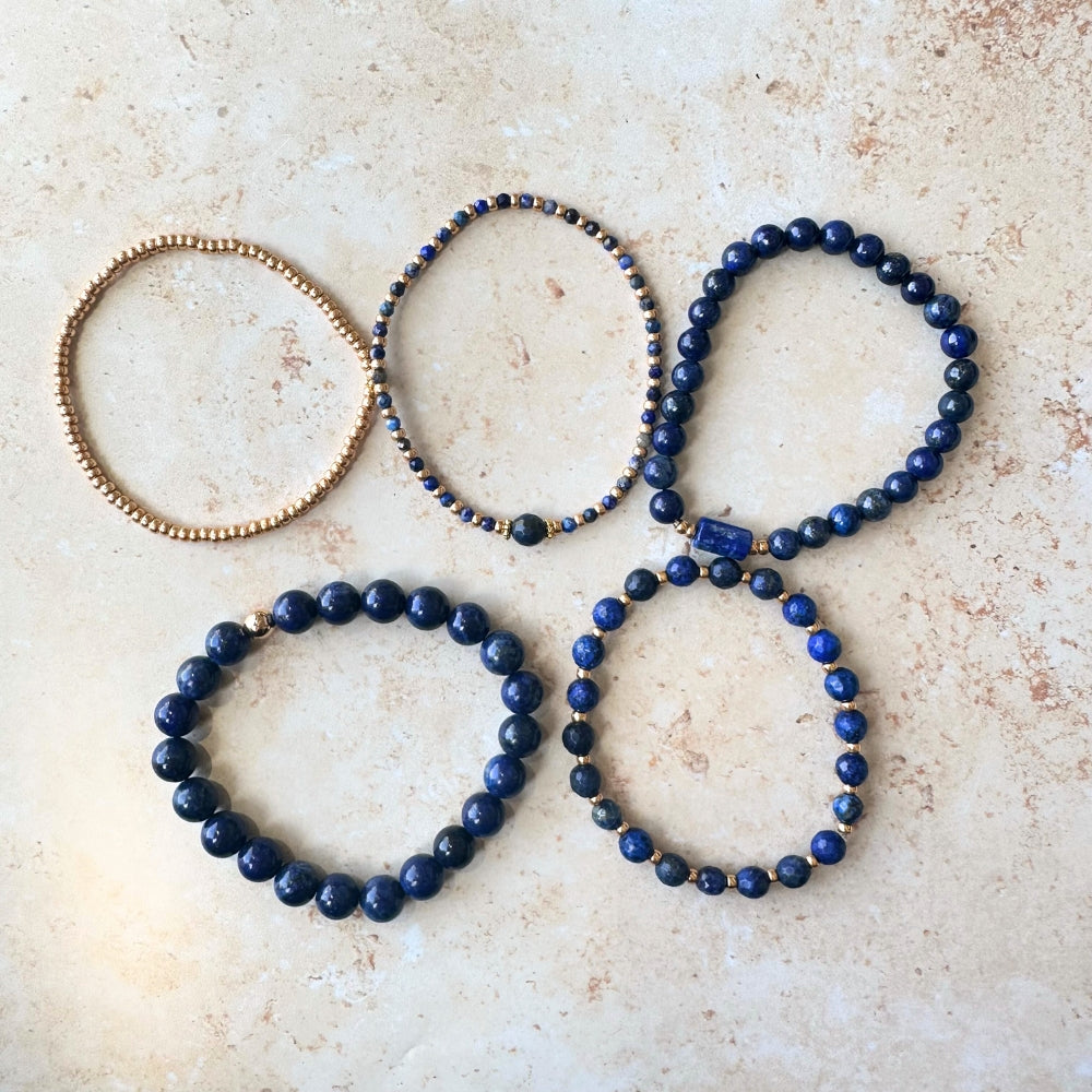 Sapphire Sky Bracelets Making Kit(5 Bracelets - Designed for All Levels)