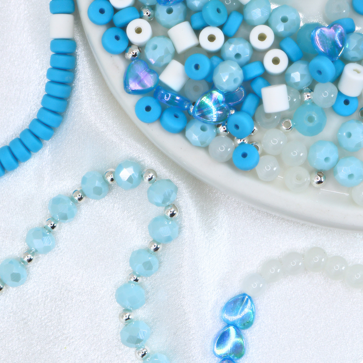 Ocean Heart Beaded Jewelry Making Kit