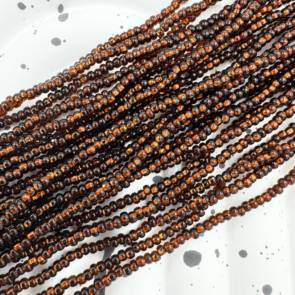 Smoky Brown Seed Beads, 11/0, Sold as 12 strands, each 20 inches, Approx 36 gram, Approx 4000 Beads(Czech Republic).