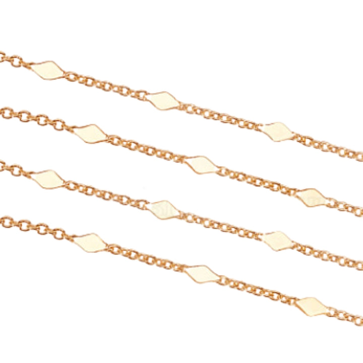 Cable Chains, Brass, Real 18K Gold Plated, 1.5x1x0.3mm, Sold as 30 feet(360 inches).