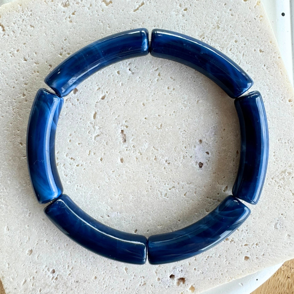 Dark blue Skinny Bar Bracelet Making Kit (Add On)