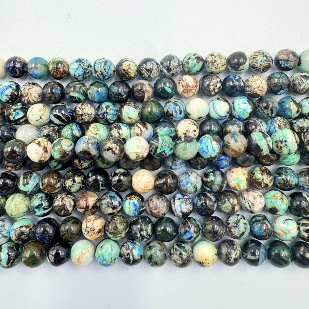 AAA 6mm round barite beads, glossy, 1 strand, approx.66 beads(USA)