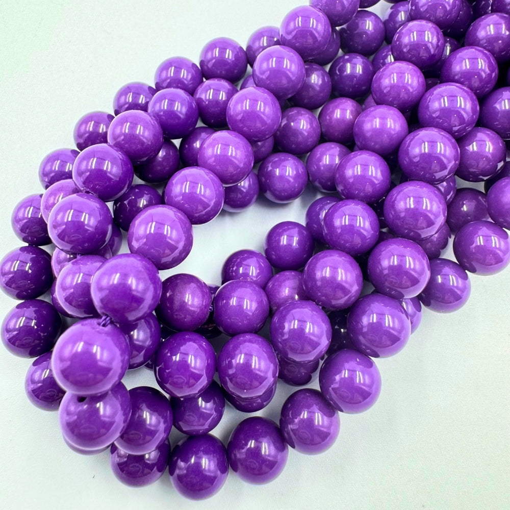 AAA 8mm round Phosphosiderite beads, glossy, 1 strand, approx.48 beads (USA)