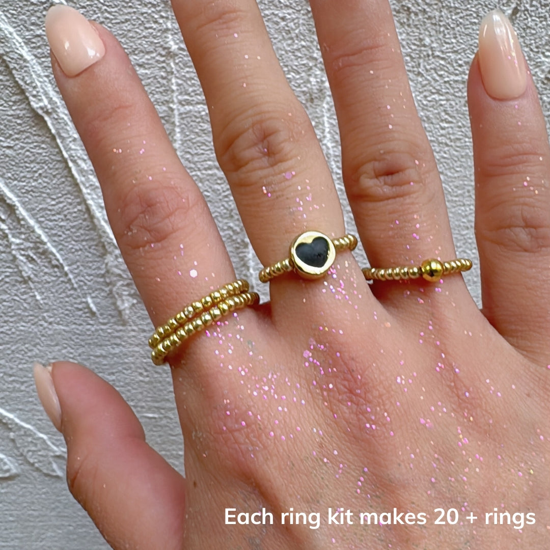 Gold Heart Minimalist Ring Making Kit