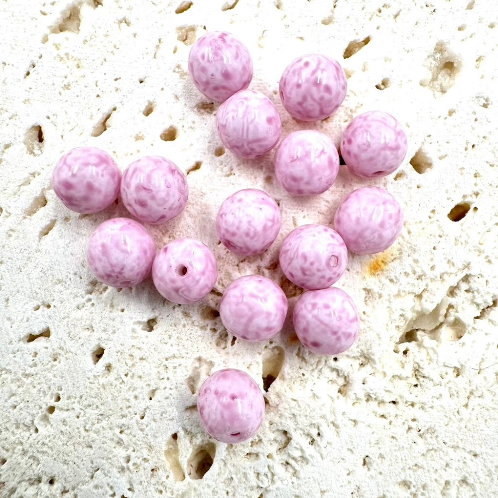 Czech Beads, Pink, 6mm X 6mm, Sold as 50 beads.