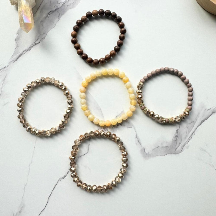 Bronze Love Bracelets Making Kit (5 Bracelets - Designed for all levels)