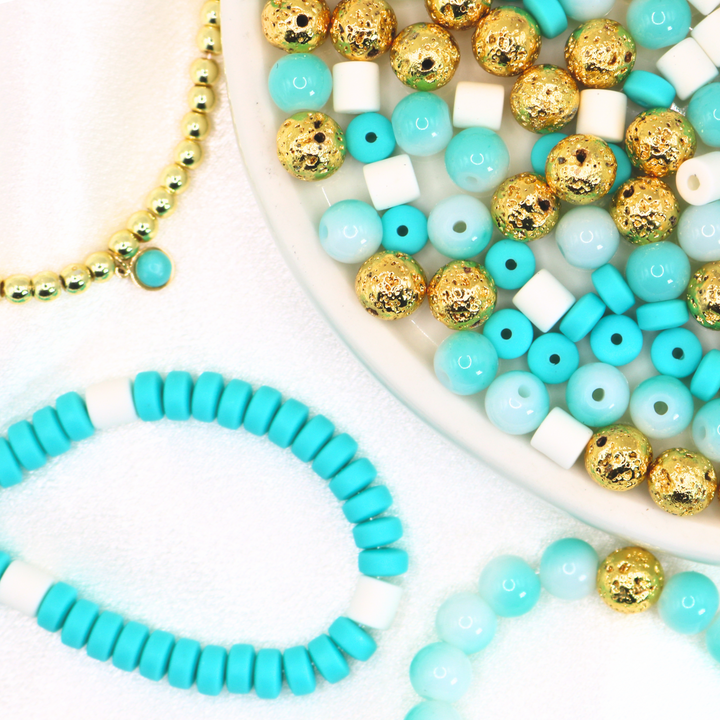 Turquoise Oasis Beaded Jewelry Making Kit