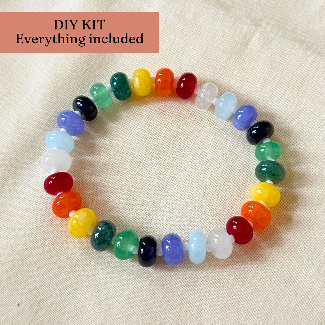 Vibrant Rainbow Bracelet Making Kit