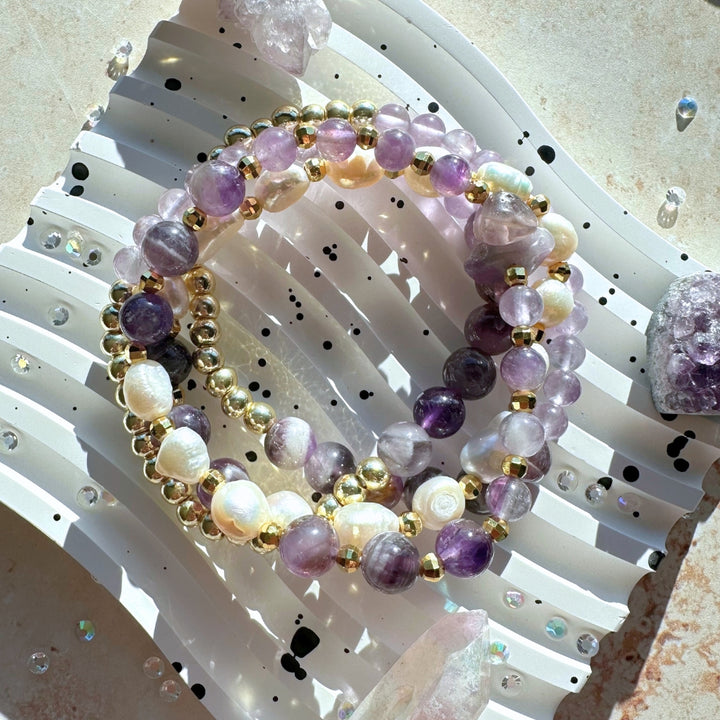 Purple Power Bracelets Making Kit(4 Bracelets - Designed for all levels)