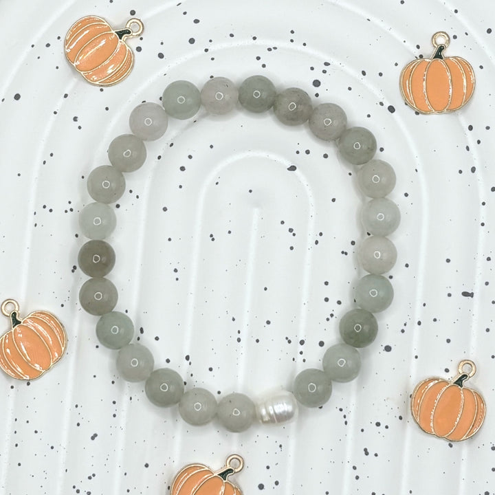 Serenity Glow Bracelet Making Kit (Jade + Pearl)