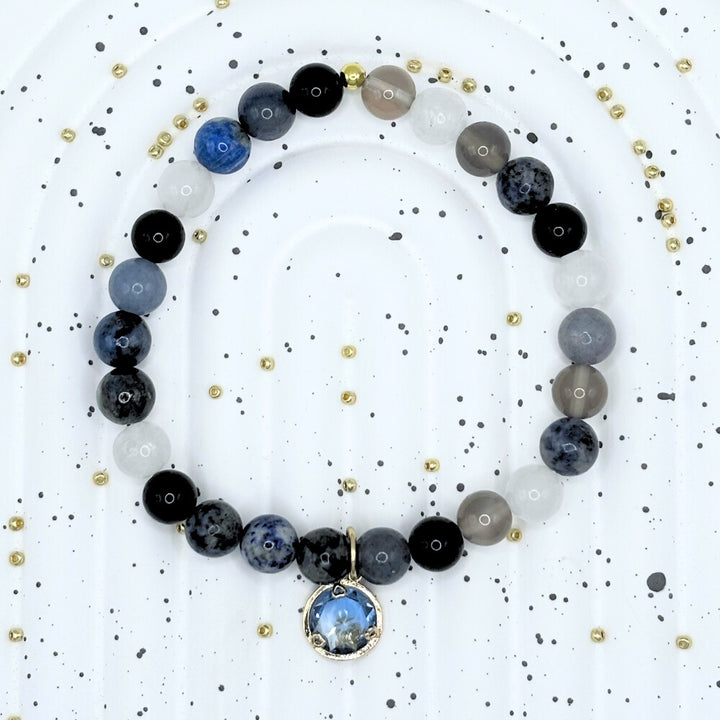 Autumn Night Bracelet Making Kit (Lapis + Tourmaline)