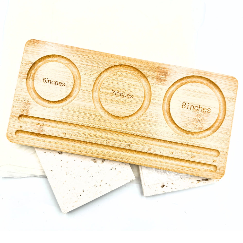 Bamboo mini bracelet design board (6, 7 and 8 inches)