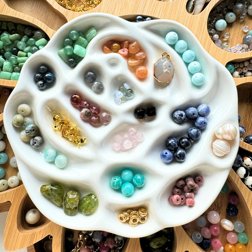 Porcelain Rose Beads Tray