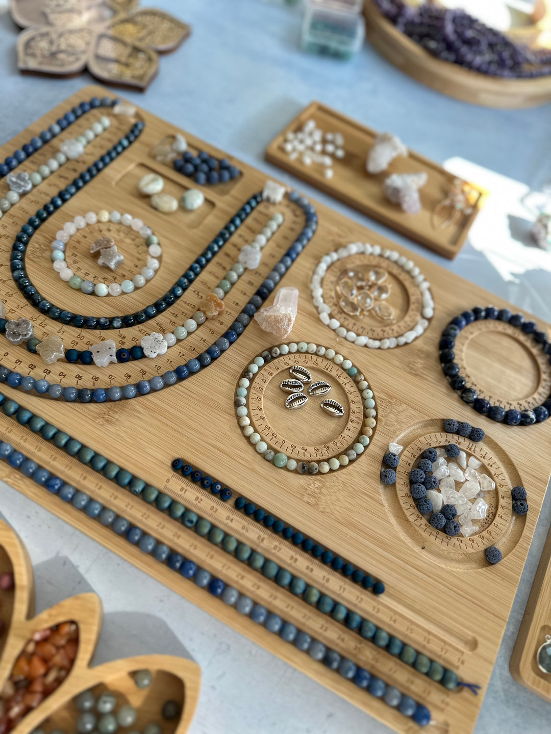 Bead Boards for Jewelry Making - Bamboo Bead Board, Beading Tray