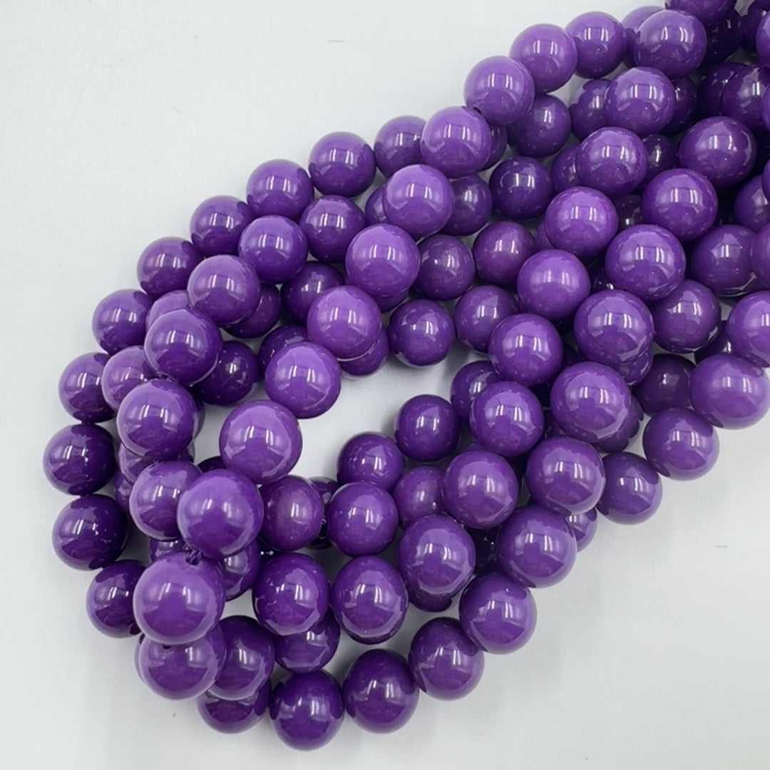 AAA 8mm round Phosphosiderite beads, glossy, 1 strand, approx.48 beads (USA)