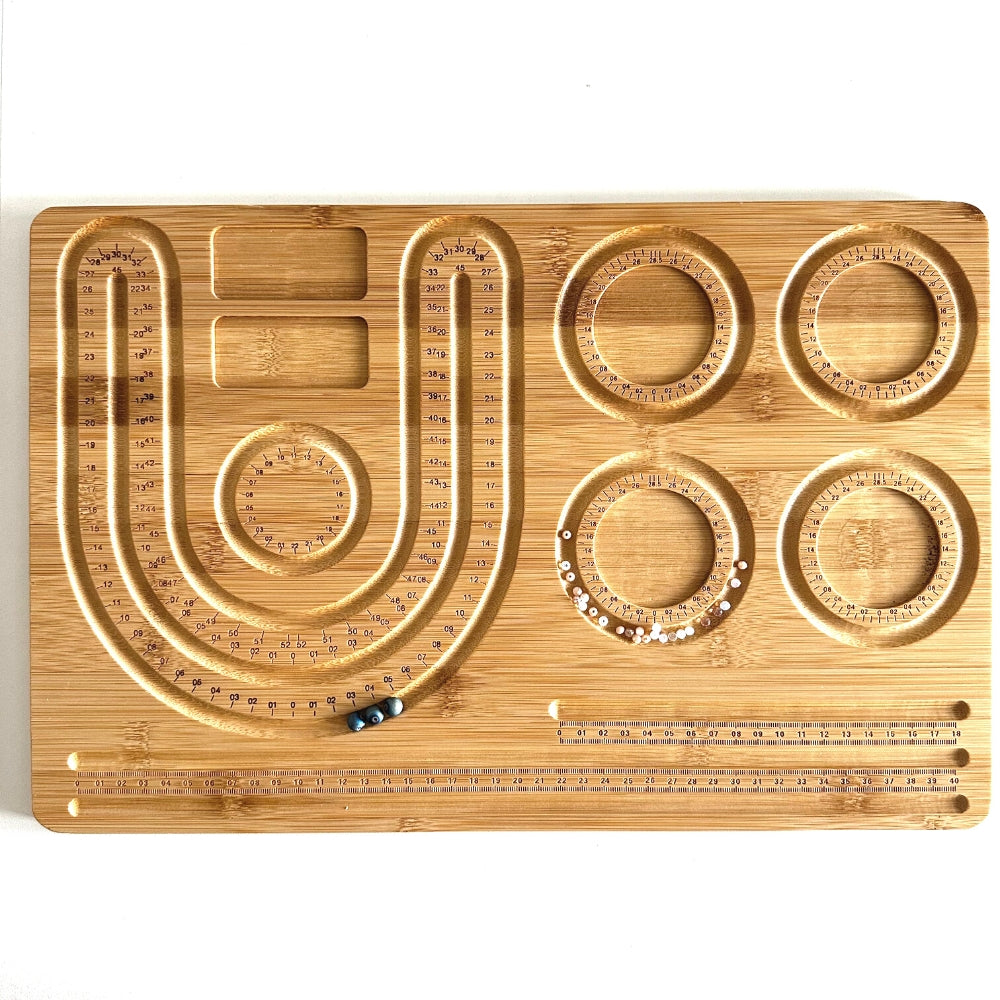 Wooden Mala Bead Design Board and Wooden Bracelet Bead Board as a Bundle  Necklace Design Board for Mala Making, Jewelrydesign, -  Israel