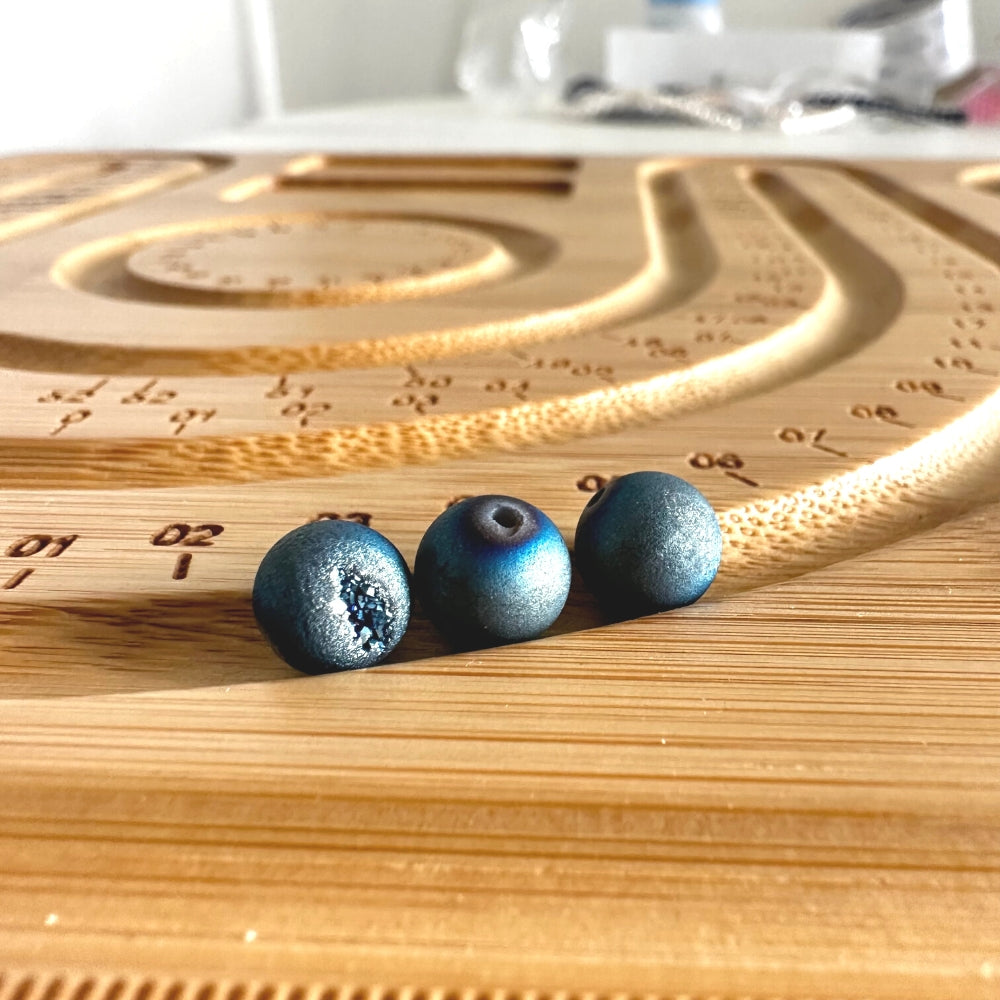 Hobbyworker Bamboo Beading Board, Bracelet Bead Board Wooden Bead
