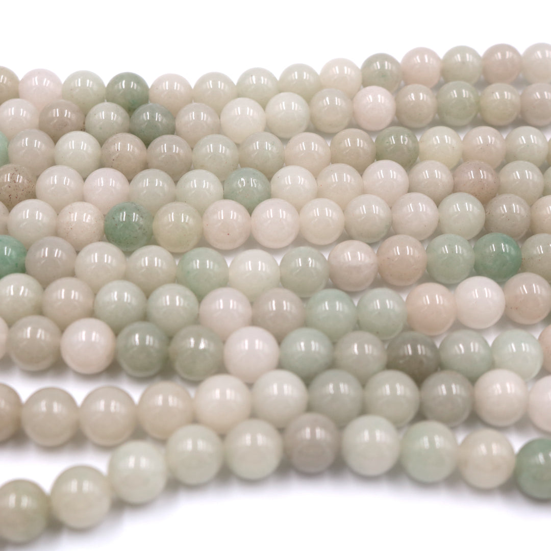 Burmese Jade, 8mm, round, glossy, sold as 1 strand, approx. 48 pieces.